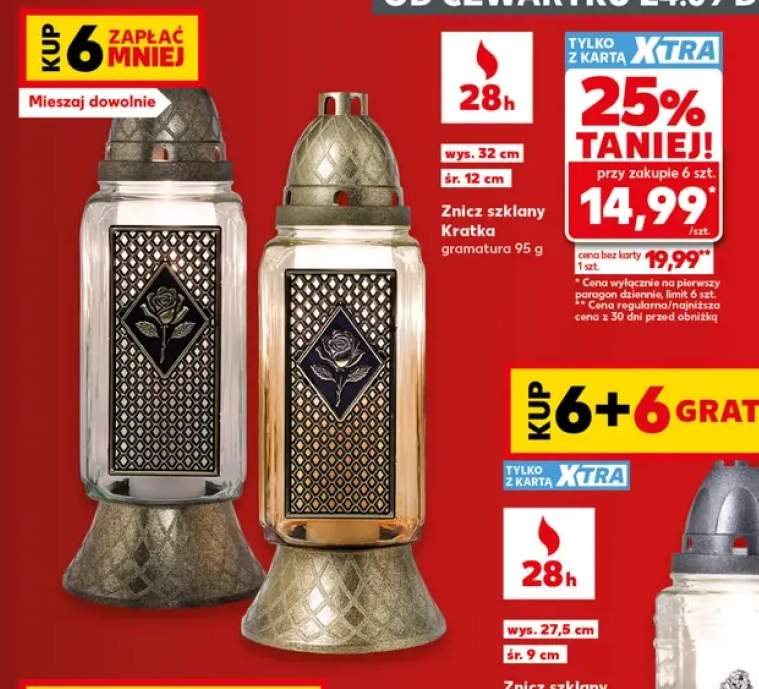 Znicz szklany Kratka
