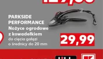 Nożyce ogrodowe z kowadełkiem Parkside Performance