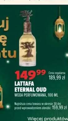 Woda perfumowana Lattafa Eternal Oud