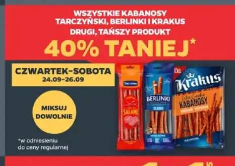 Kabanosy Tarczyński, Berlinki i Krakus +3 warianty
