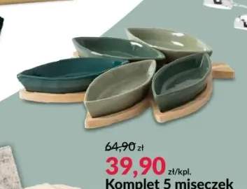 Komplet 5 miseczek na podstawie