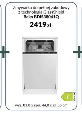 Zmywarka do pełnej zabudowy z technologią GlassShield Beko BDIS38041Q