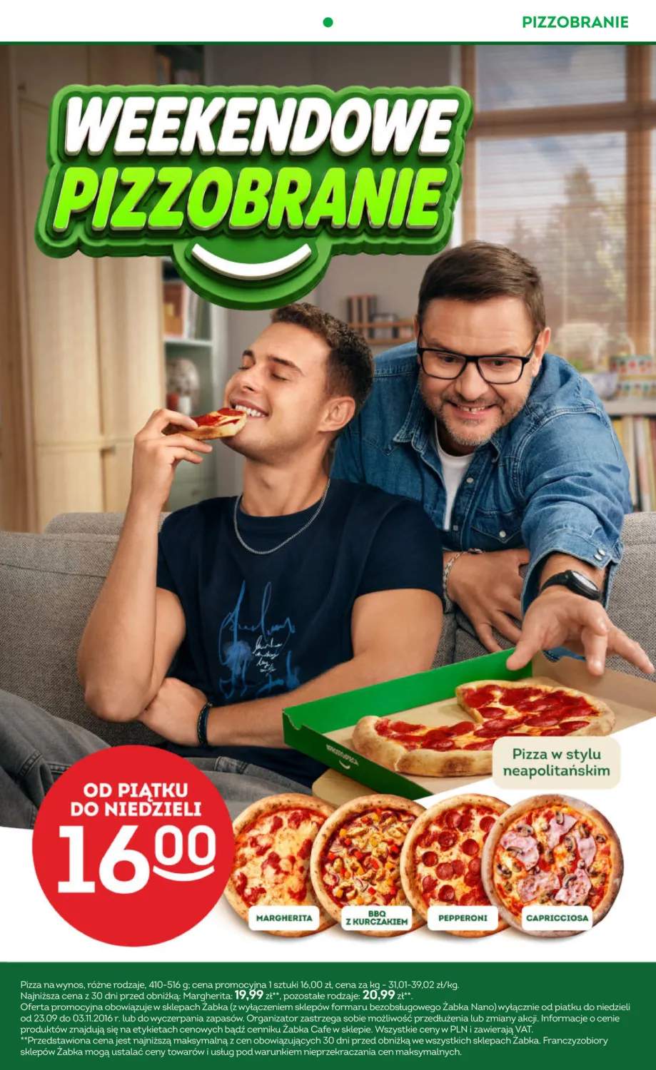 Pizza w stylu neapolitańskim Margherita +3 warianty