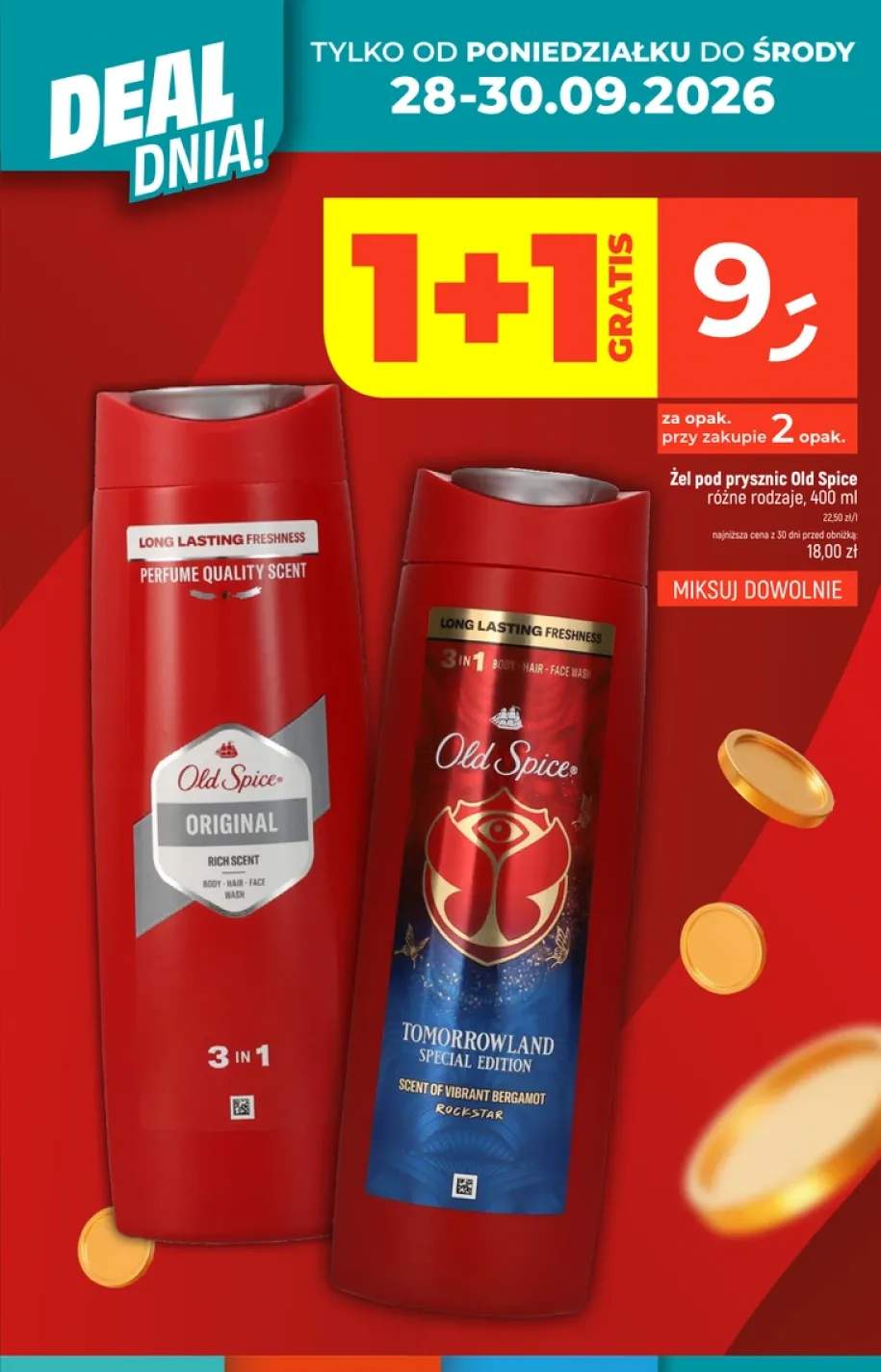 Żel pod prysznic Old Spice Original +1 wariant