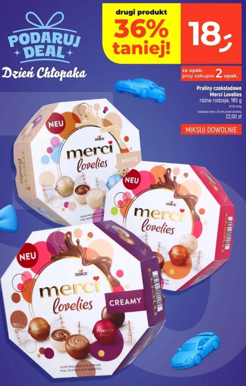 Praliny czekoladowe Merci Lovelies White +2 warianty