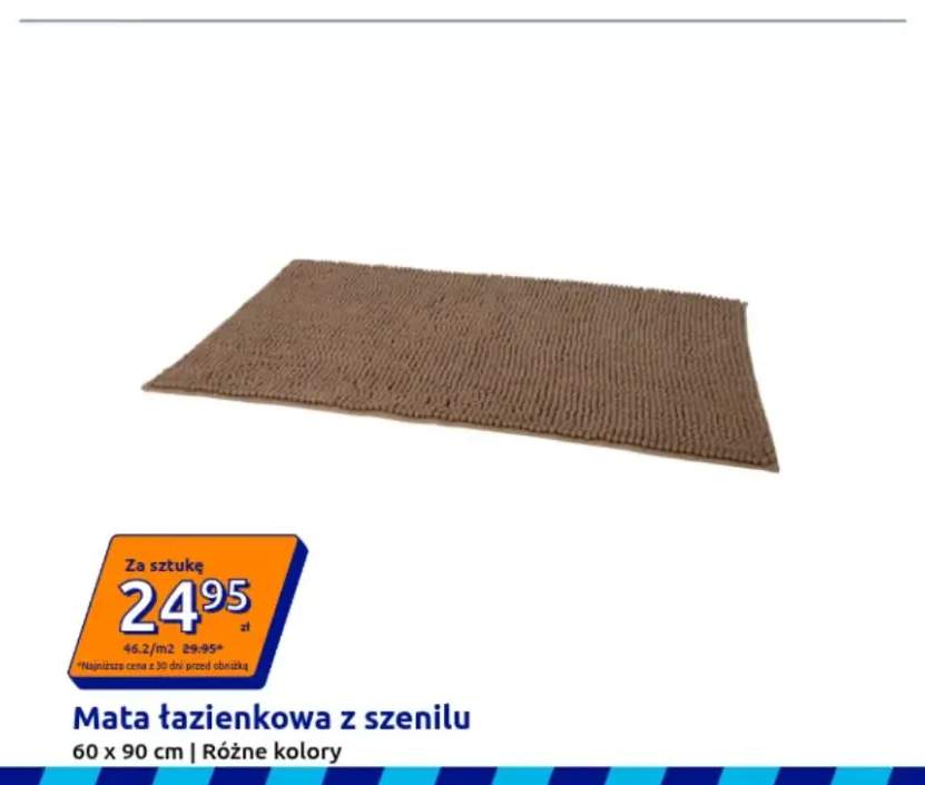 Mata łazienkowa z szenilu 60x90 cm