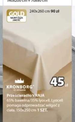 Prześcieradło Vanja 150x250 cm Kronborg +1 wariant