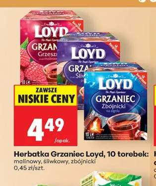 Herbatka Grzaniec Loyd malinowy +2 warianty