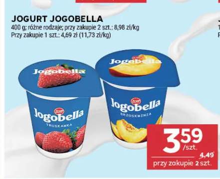 Jogurt Jogobella truskawkowy +1 wariant