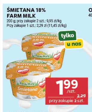 Śmietana Farm Milk 18%