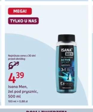 Żel pod prysznic Isana Men