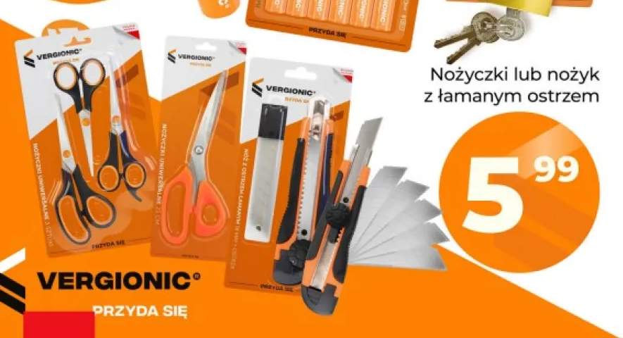 Nóż z ostrzem łamanym 18 mm Vergionic +2 warianty