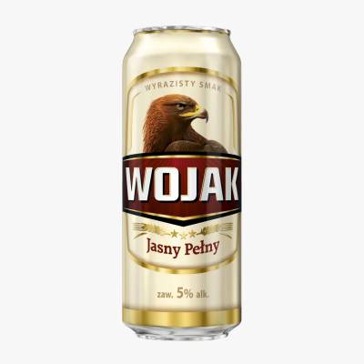 Piwo Wojak jasny pełny 0,5l 5% puszka