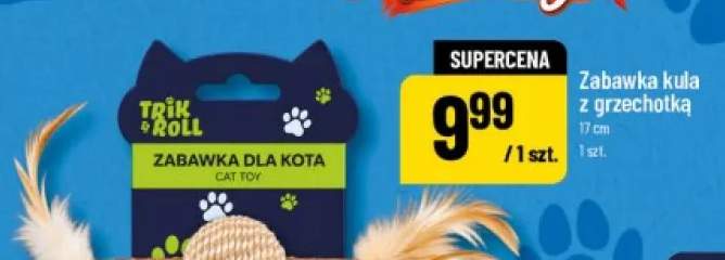 Zabawka kula z grzechotką 17 cm Trik & Roll