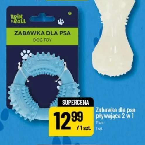 Zabawka dla psa pływająca 2 w 1 11 cm Trik & Roll