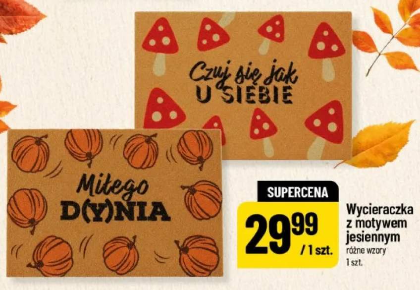 Wycieraczka z motywem jesiennym
