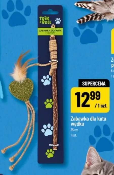 Zabawka dla kota wędka 25 cm Trik & Roll