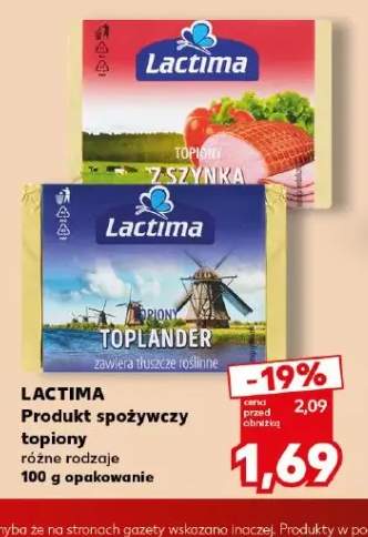 Produkt spożywczy topiony z szynką Lactima +1 wariant