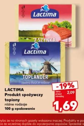 Produkt spożywczy topiony z szynką Lactima +1 wariant