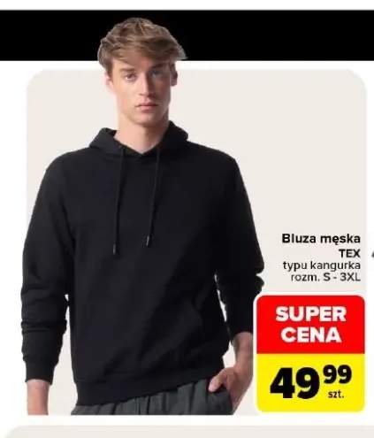 Bluza męska typu kangurka TEX