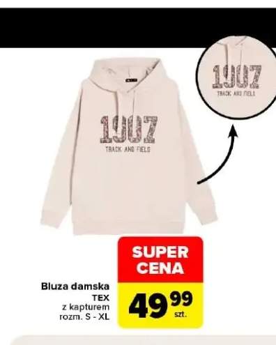 Bluza damska TEX z kapturem