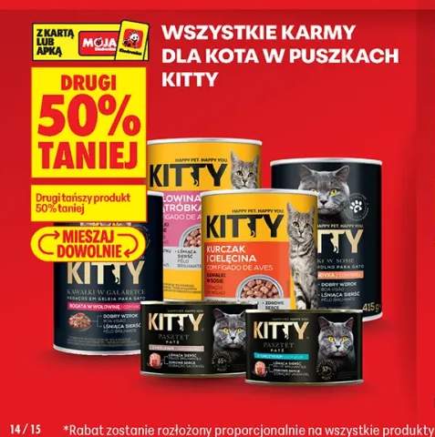 Karmy dla kota w puszkach Kitty +5 wariantów
