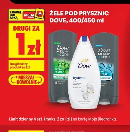Żele pod prysznic Dove