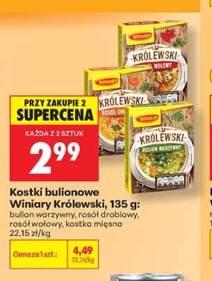 Kostki bulionowe Winiary Królewski bulion warzywny +3 warianty