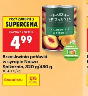 Brzoskwinia połówki w syropie Nasza Spiżarnia