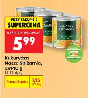Kukurydza Nasza Spiżarnia 3-pak 140 g