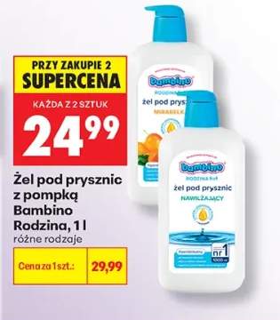 Żel pod prysznic z pompką Bambino Rodzina Mirabelka +1 wariant