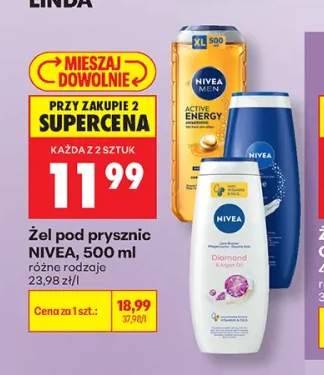 Żel pod prysznic Nivea Men Active Energy +2 warianty