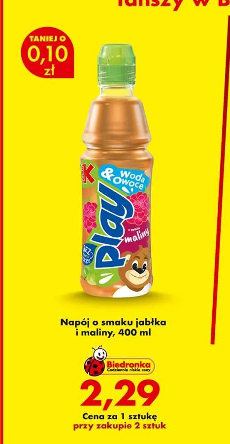 Napój o smaku jabłka i maliny Kubuś