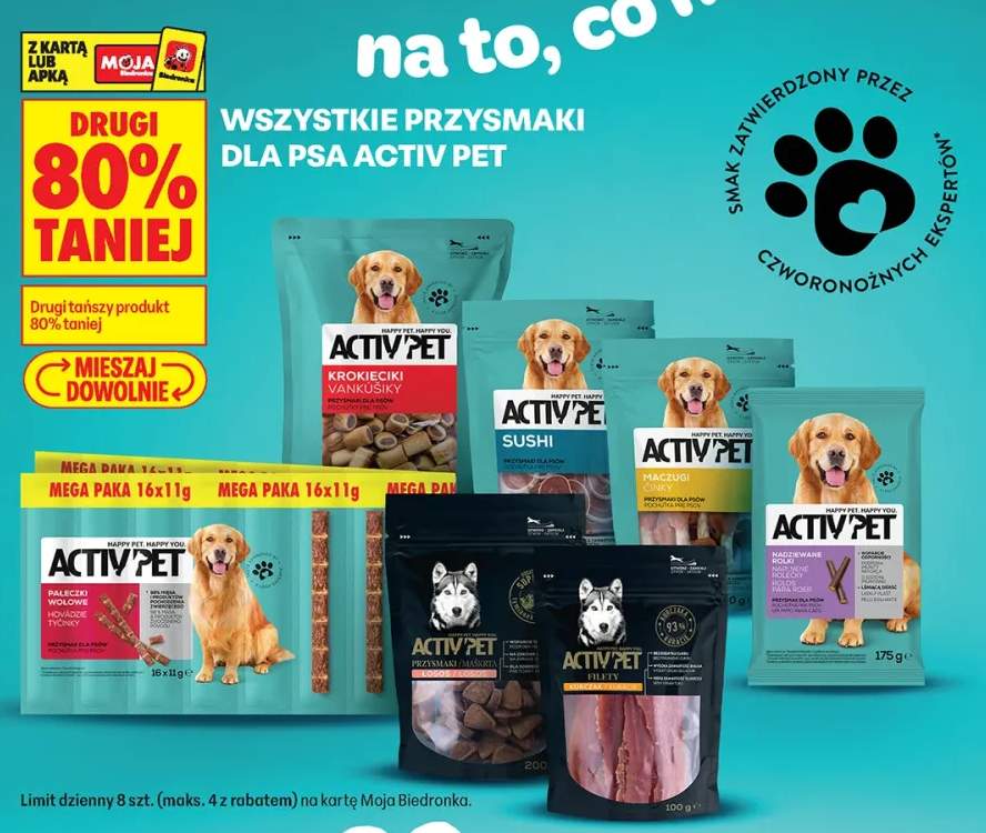 Przysmaki dla psa Activ Pet +7 wariantów