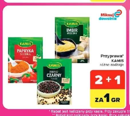 Przyprawa Kamis pieprz czarny ziarnisty +2 warianty