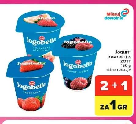Jogurt Jogobella Zott owoce leśne +2 warianty