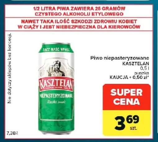 Piwo niepasteryzowane Kasztelan