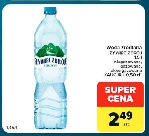 Woda źródlana niegazowana Żywiec Zdrój +2 warianty