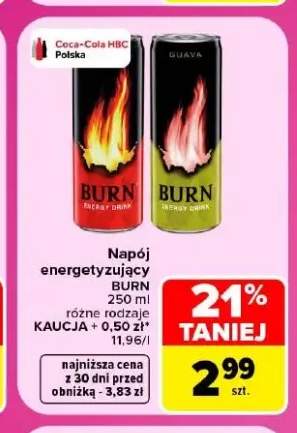 Napój energetyzujący Burn