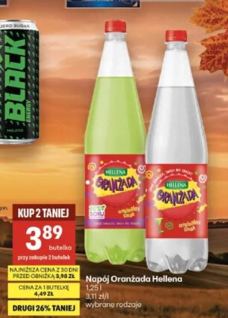 Napój Oranżada zielona Hellena +1 wariant