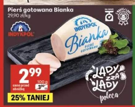Pierś gotowana Bianka Indykpol