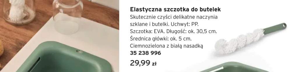 Elastyczna szczotka do butelek