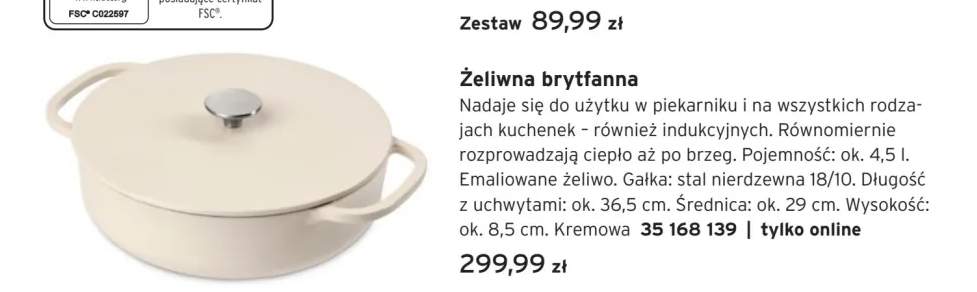 Żeliwna brytfanna Tchibo