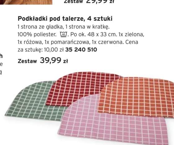 Podkładki pod talerze 4 sztuki