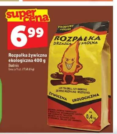 Rozpałka żywiczna ekologiczna Budmix