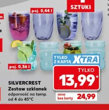 Zestaw szklanek 4-pak 0,44 l Silvercrest +1 wariant