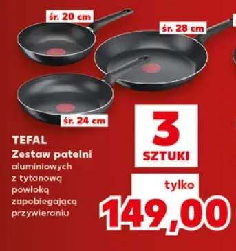 Zestaw patelni aluminiowych Tefal