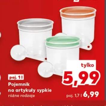 Pojemnik na artykuły sypkie 1,7 l +1 wariant