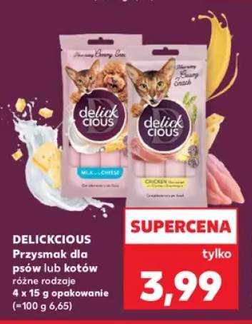 Przysmak dla psów lub kotów Delickcious 4-pak