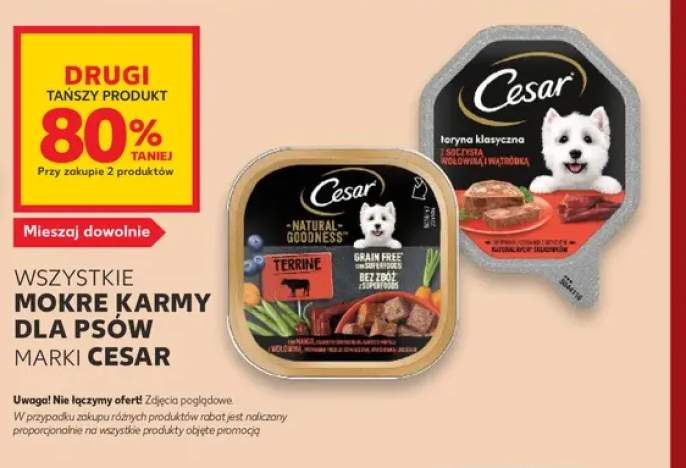 Mokre karmy dla psów marki Cesar +2 warianty